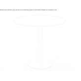 Round steel garden table Zabrzeg