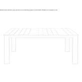 Garden table made of bamboo and steel Esiroglu