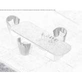 Rectangular garden table Unlingen