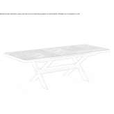 Extendable rectangular garden table Saray