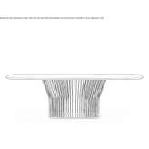 Rectangular table made of wooden veneer Quadri