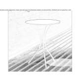 Round metal table Sarmas