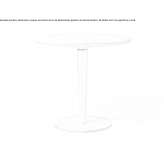 Round garden table made of polyethylene Lucrezia