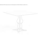 Square iron garden table Danki