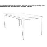 Rectangular garden table Seliatyn