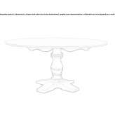 Round marble dining table Godow