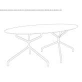 Oval contract table made of HPL Morpeth