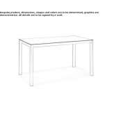 Rectangular garden table made of HPL Parigne