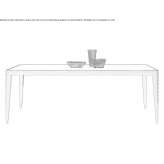 Drewniano-ceramiczny stół ogrodowy Wanakah