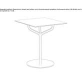 Square contract table from HPL Uzumlu