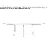 Oval Xeramica dining table Algodre