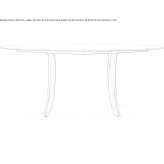 Round dining table Korczyna