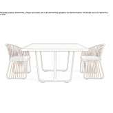 Square garden table made of laminate Essendon