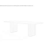 Rectangular aluminum garden table Stoumont