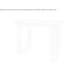 Recycled teak bar table Arganda