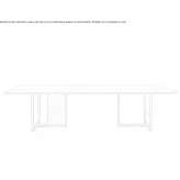 Prostokątny aluminiowy stół ogrodowy Stoumont