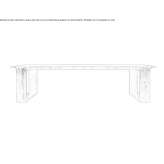 Rectangular teak garden table Batabano