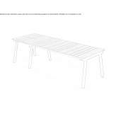 Extendable rectangular table made of HPL Sieradza
