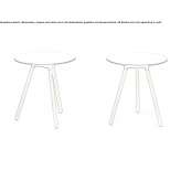 Round garden table made of HPL Bisbee