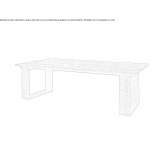 Rectangular garden table made of recycled teak Arganda