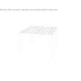 Square table with teak top and abstract moldings Elstow