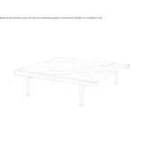 Square low marble coffee table Eferding
