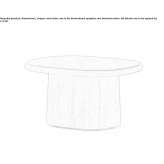 Oval coffee table Komarom