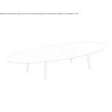 Oval garden table Blesa