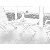 Folding square coffee table Bandera