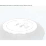 Low round garden table Katouna