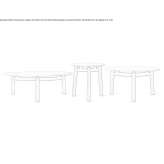 Round ceramic garden table Arpajon