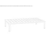 Rectangular iroko garden table Eyton