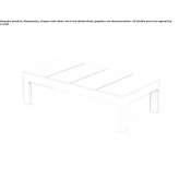 Prostokątny aluminiowy stolik ogrodowy Tezoyuca