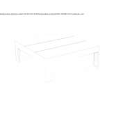 Square aluminum garden table Tezoyuca