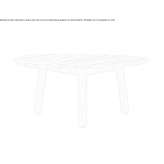 Round teak garden table Piverone