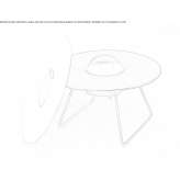 Steel garden table Vledder