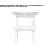 Lloyd Loom high side table Haybes