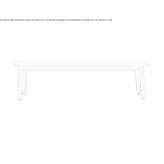 Rectangular ceramic garden table Lezan