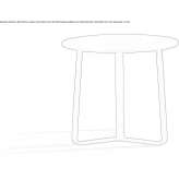 Garden table made of powder-coated aluminum Niles