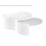 Round garden table made of board Panni