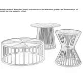 Round coffee table Shiprock
