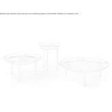 Round steel garden table Proceno