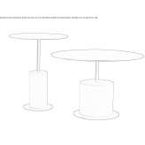 Low round coffee table Trana