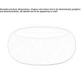 Low garden table made of polyethylene Urcos