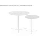 Round coffee table made of natural stone Agassiz
