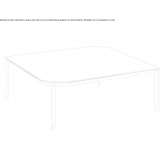 Square Dekton® coffee table Xalisco