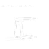 Aluminum garden table Niles