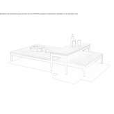 Rectangular stone coffee table Kutsurub