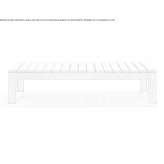 Rectangular garden table made of teak wood Aylsham