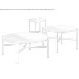 Low round terracotta coffee table Apas